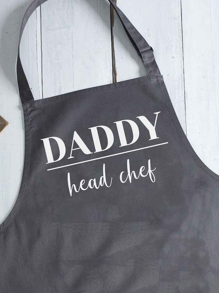 Loveabode Grey Personalised Chef Apron - Image 4 of 4