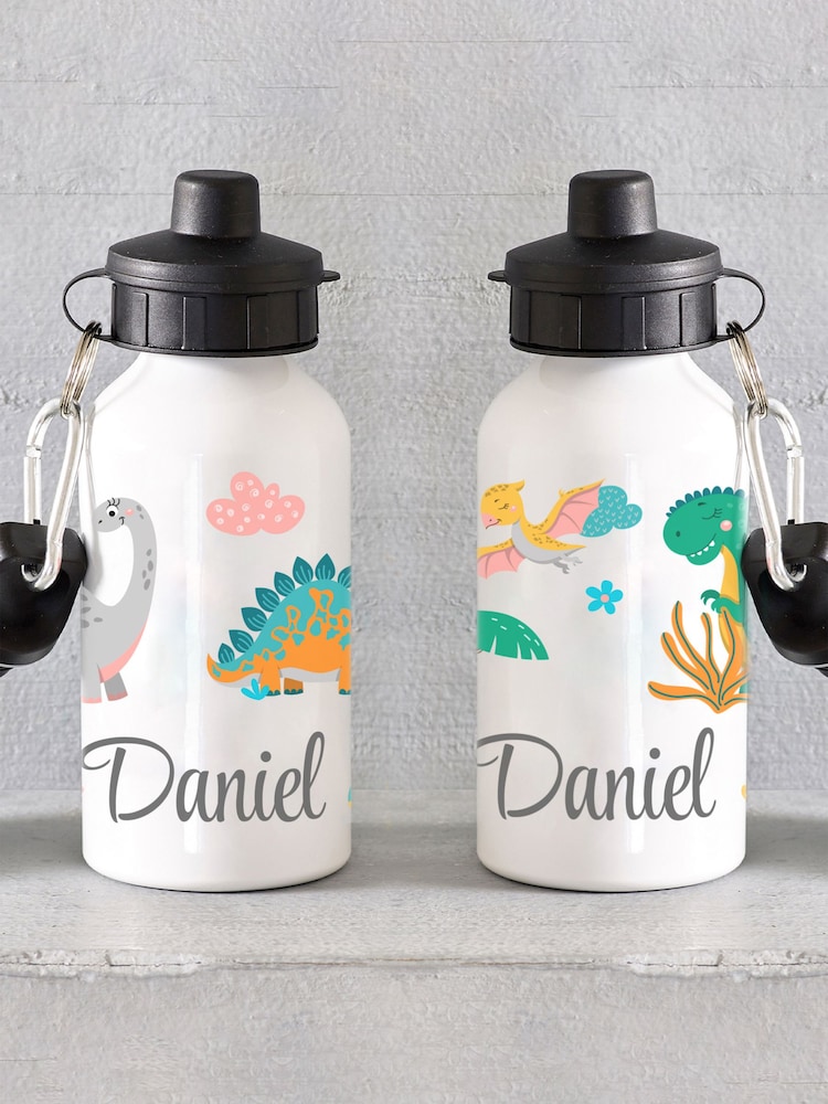 Loveabode Personalised Dinosaur Water Bottle - Image 1 of 4