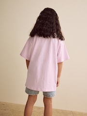 Pink geblümt - Oversize-T-Shirt mit Grafik (3–16 J.) - Bild 2 von 6