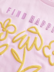 Pink geblümt - Oversize-T-Shirt mit Grafik (3–16 J.) - Bild 5 von 6