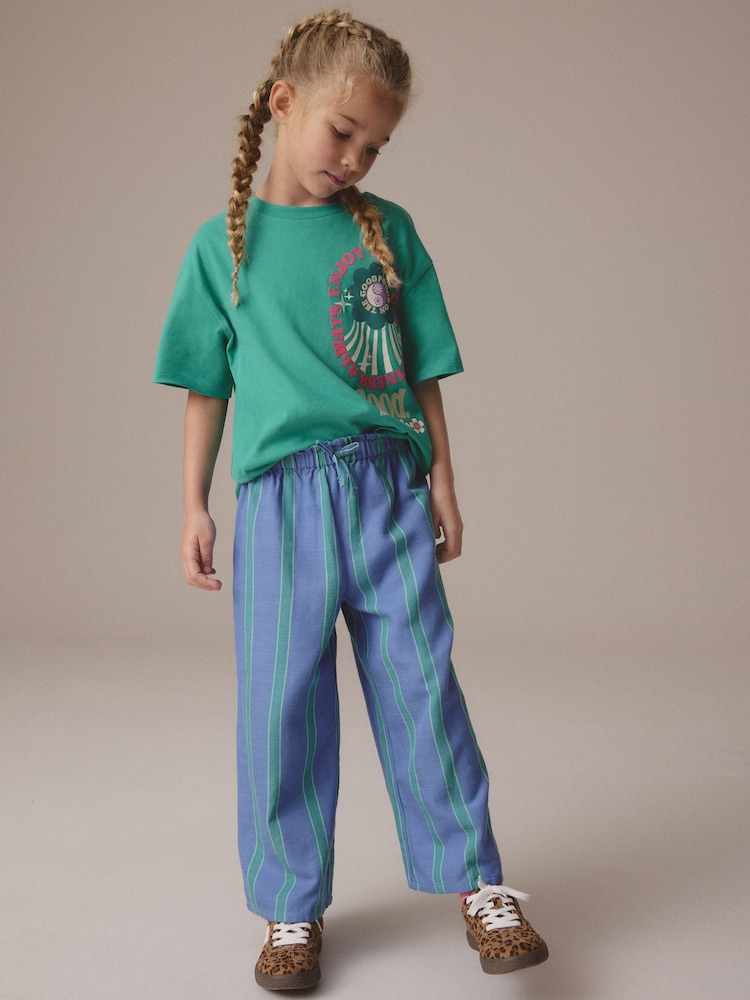 Green/Pink Oversized Graphic T-Shirt (3-16yrs) - Image 2 of 7