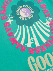 Green/Pink Oversized Graphic T-Shirt (3-16yrs) - Image 7 of 7