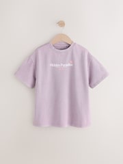 Lilac Purple Oversized Graphic Print T-Shirt (3-16yrs) - Image 5 of 8