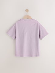 Lilac Purple Oversized Graphic Print T-Shirt (3-16yrs) - Image 6 of 8