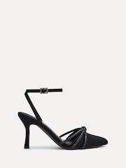 Linzi Black Deanna Court Heels With Diamante Knot Detail - Image 2 of 5