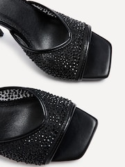Linzi Black Erica Mesh Diamante Stiletto Heeled Sandals - Image 5 of 5