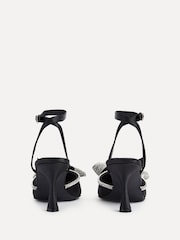 Linzi Black Angela Stiletto Court Heels With Diamante Bow - Image 5 of 5