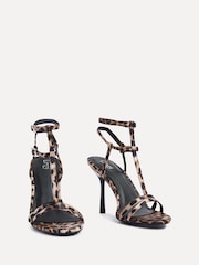 Linzi Animal Jada Strappy Stiletto Heeled Sandals - Image 3 of 5