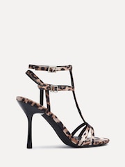 Linzi Animal Jada Strappy Stiletto Heeled Sandals - Image 4 of 5