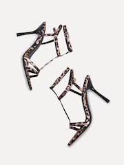 Linzi Animal Jada Strappy Stiletto Heeled Sandals - Image 5 of 5