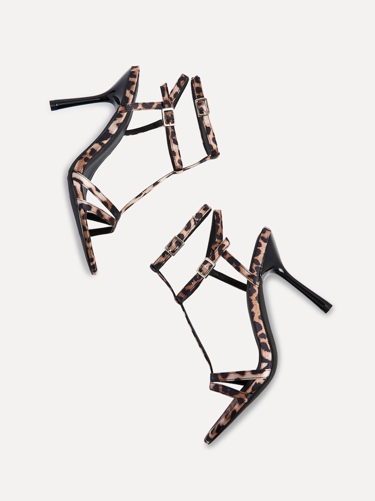 Linzi Animal Jada Strappy Stiletto Heeled Sandals - Image 5 of 5