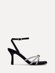 Linzi Polly Sandalen mit Stilettoabsatz und geknotetem Riemen mit Strass-Besatz - Bild 2 von 4