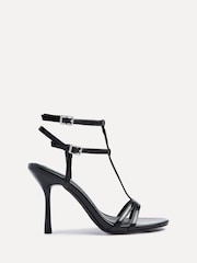 Linzi Black Jada Strappy Stiletto Heeled Sandals - Image 2 of 5