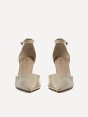 Linzi Nude Maci Stiletto Court Heels With Ankle Strap - Image 4 of 5