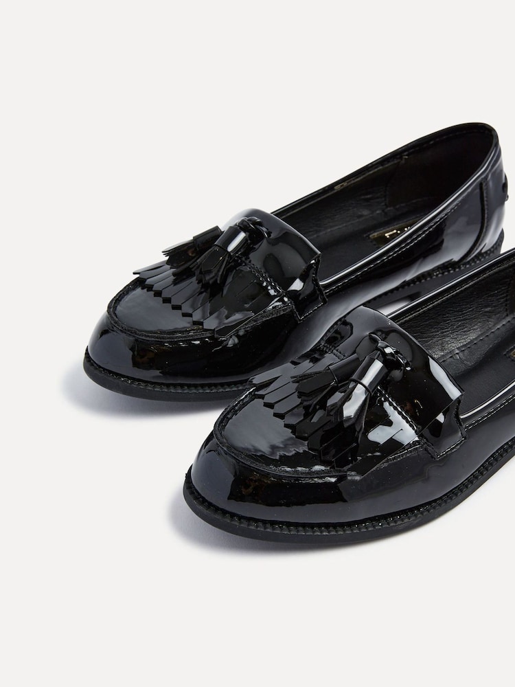 Linzi Black Patent Rosemary Patent Classic Slip-On Loafers - Image 5 of 5