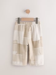 Stone Patchwork Wide Leg Pull On Cargo 100% Cotton Jeans (3mths-7yrs) - Image 6 of 8