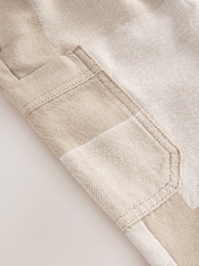Stone Patchwork Wide Leg Pull On Cargo 100% Cotton Jeans (3mths-7yrs) - Image 8 of 8