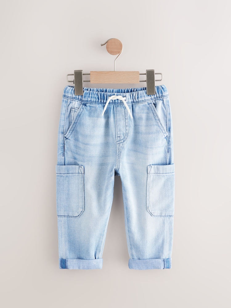 Light Blue Denim Cargo Jeans (3mths-7yrs) - Image 5 of 9