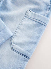 Light Blue Denim 100% Cotton Cargo Jeans (3mths-7yrs) - Image 9 of 9