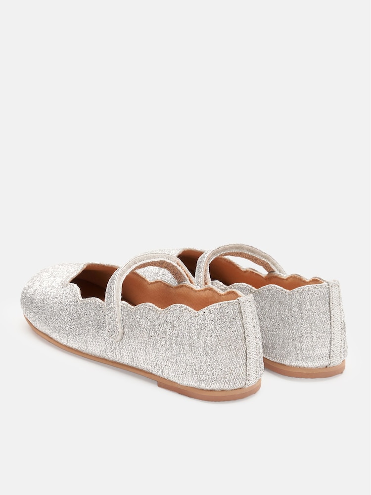 Angel & Rocket Silver Mary Jane Lace Shoes - Image 3 of 4