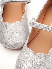 Angel & Rocket Silver Mary Jane Lace Shoes - Image 4 of 4