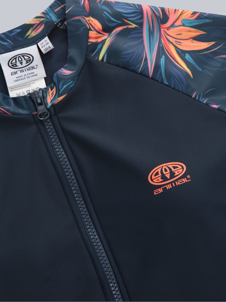 Animal Blue/Orange Womens Isla Printed Surfsuit - Image 7 of 9