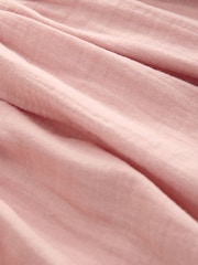 Pink 100% Cotton Puff Sleeve Peplum T-Shirt (3-16yrs) - Image 7 of 7