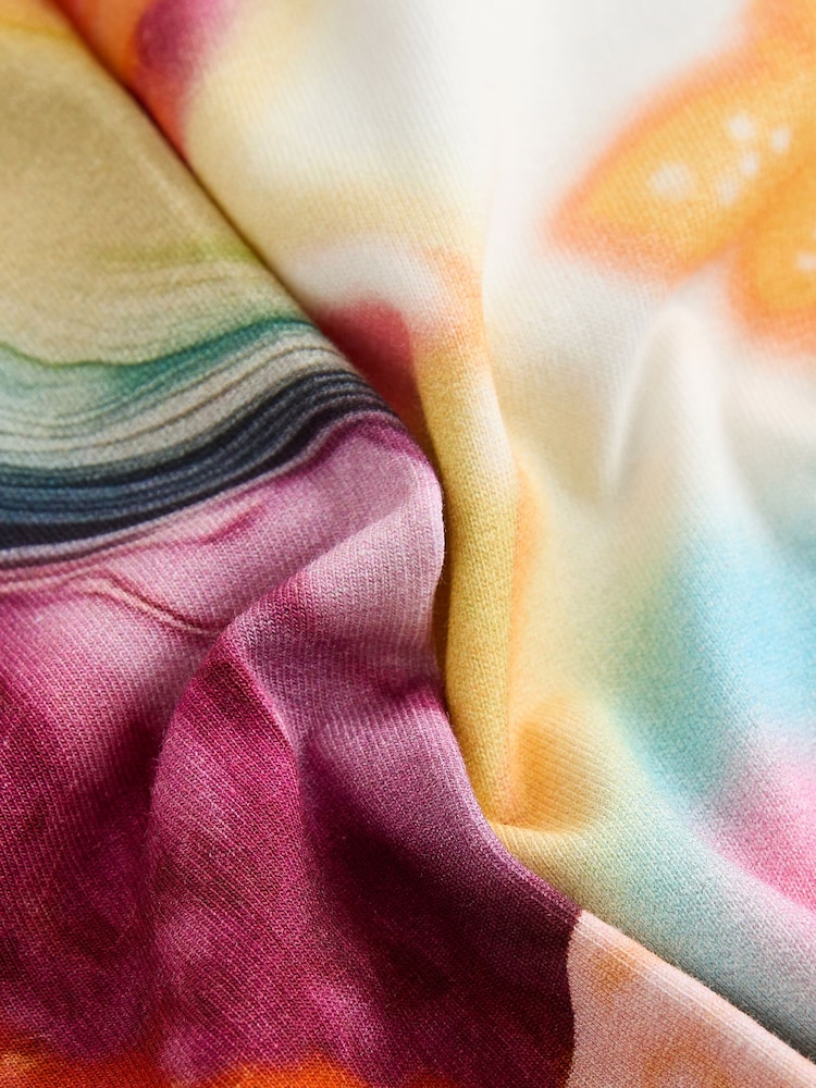Ecru Butterfly Oversized T-Shirt Cycle Top and Shorts Set (3-16yrs) - Image 8 of 9