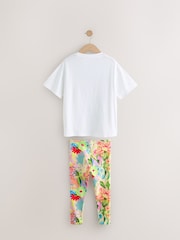 White Sequin Unicorn Oversized T-Shirt and Leggings Set (3-16yrs) - Image 6 of 8
