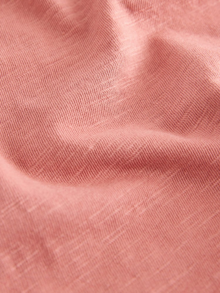Rust Brown Cornelli Frill Sleeve 100% Cotton T-Shirt (3-16yrs) - Image 7 of 7