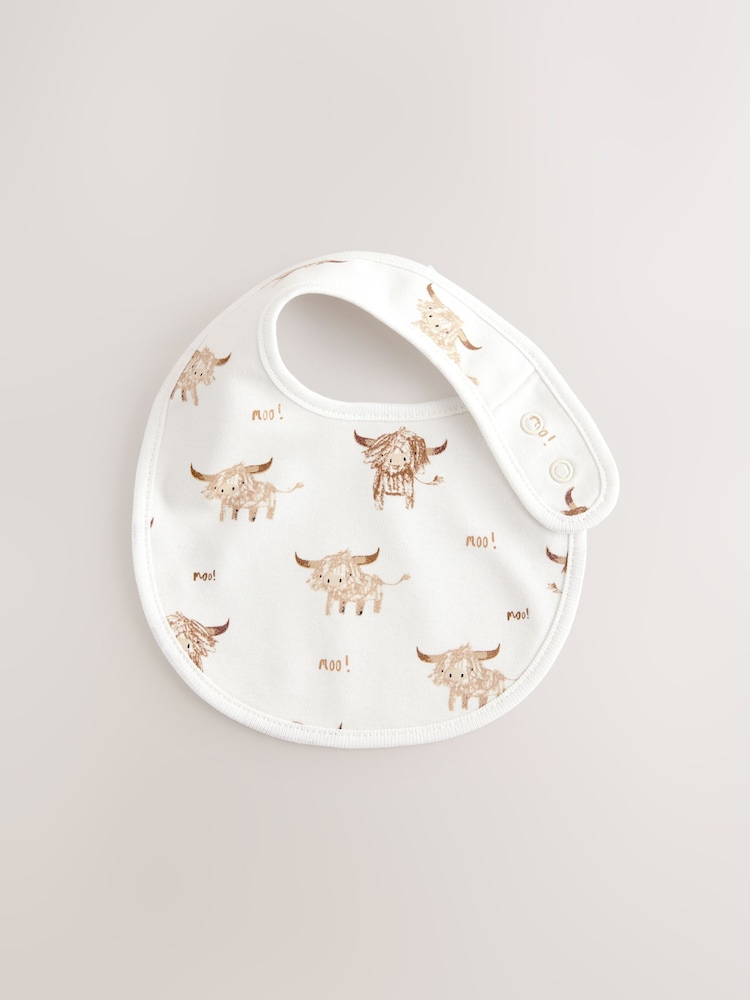 neutre - Baby Hamish Bibs 5 Pack - Image 2 of 8