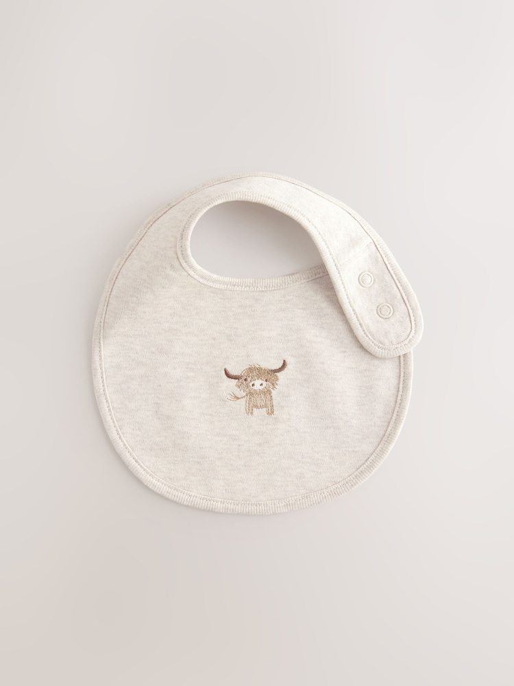 neutre - Baby Hamish Bibs 5 Pack - Image 6 of 8