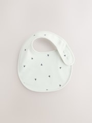 Noir/Blanc - Lot de 3 bavoirs bébé réguliers 100% coton - Image 4 de 6