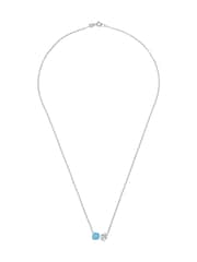Beaverbrooks Sterling Silver Cubic Zirconia Opal Necklace - Image 3 of 4