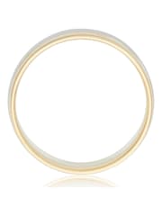 Beaverbrooks Mens 9ct Yellow and White Gold Wedding Ring - Image 4 of 5