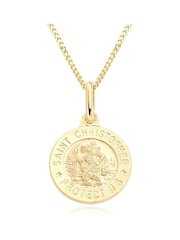 Beaverbrooks Childrens Mini B 9ct Yellow Gold St Christopher Pendant - Image 1 of 3