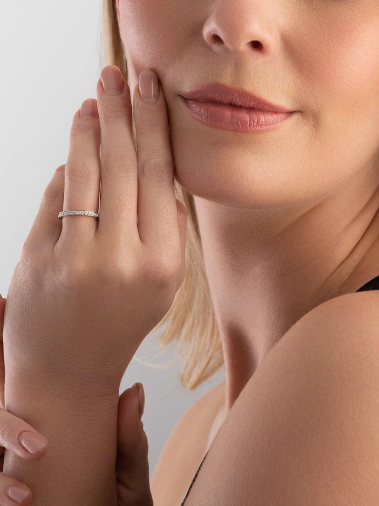 Beaverbrooks 9ct Yellow Gold Diamond Wedding Ring - Image 5 of 5