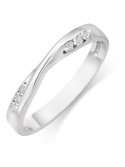 Beaverbrooks 9ct Gold Diamond Wedding Ring - Image 1 of 3