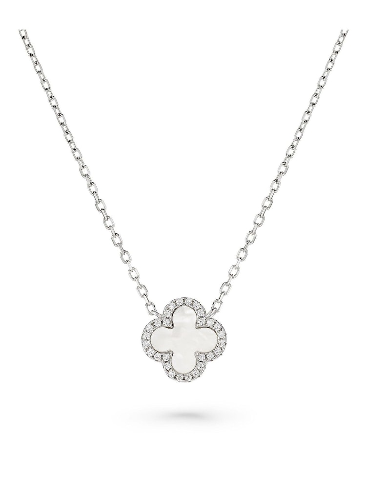 Beaverbrooks  Mother of Pearl Clover Necklace - Image 1 of 5