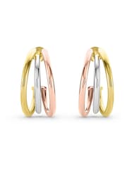 Beaverbrooks 9ct Yellow Gold Hoop Earrings - Image 1 of 4