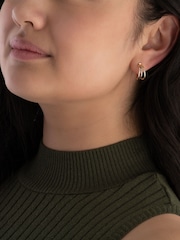 Beaverbrooks 9ct Yellow Gold Hoop Earrings - Image 4 of 4