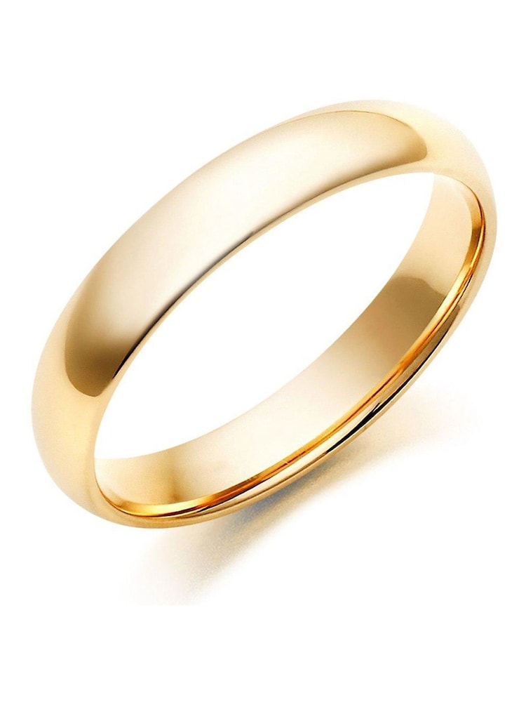 Beaverbrooks Mens 9ct Yellow Gold Wedding Ring - Image 1 of 3