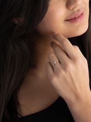 Beaverbrooks 9ct Yellow Gold and White Gold Diamond Solitaire Ring - Image 5 of 5