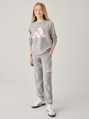 adidas Grey Essentials Large Logo Tracksuit - Image 1 of 15