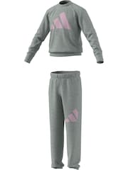 adidas Grey Essentials Large Logo Tracksuit - Image 10 of 15