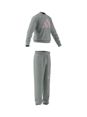 adidas Grey Essentials Large Logo Tracksuit - Image 11 of 15