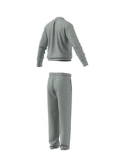 adidas Grey Essentials Large Logo Tracksuit - Image 13 of 15