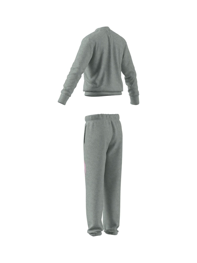 adidas Grey Essentials Large Logo Tracksuit - Image 15 of 15