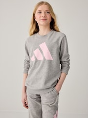 adidas Grey Essentials Large Logo Tracksuit - Image 5 of 15