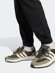 adidas Black Large Logo Joggers - Image 5 of 6